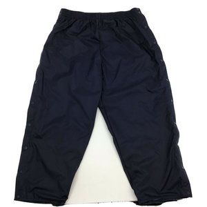 USA Olympic JCPenny Vintage 1990's Men's Sz XL Dark Blue Lined Wind Pants Snap
